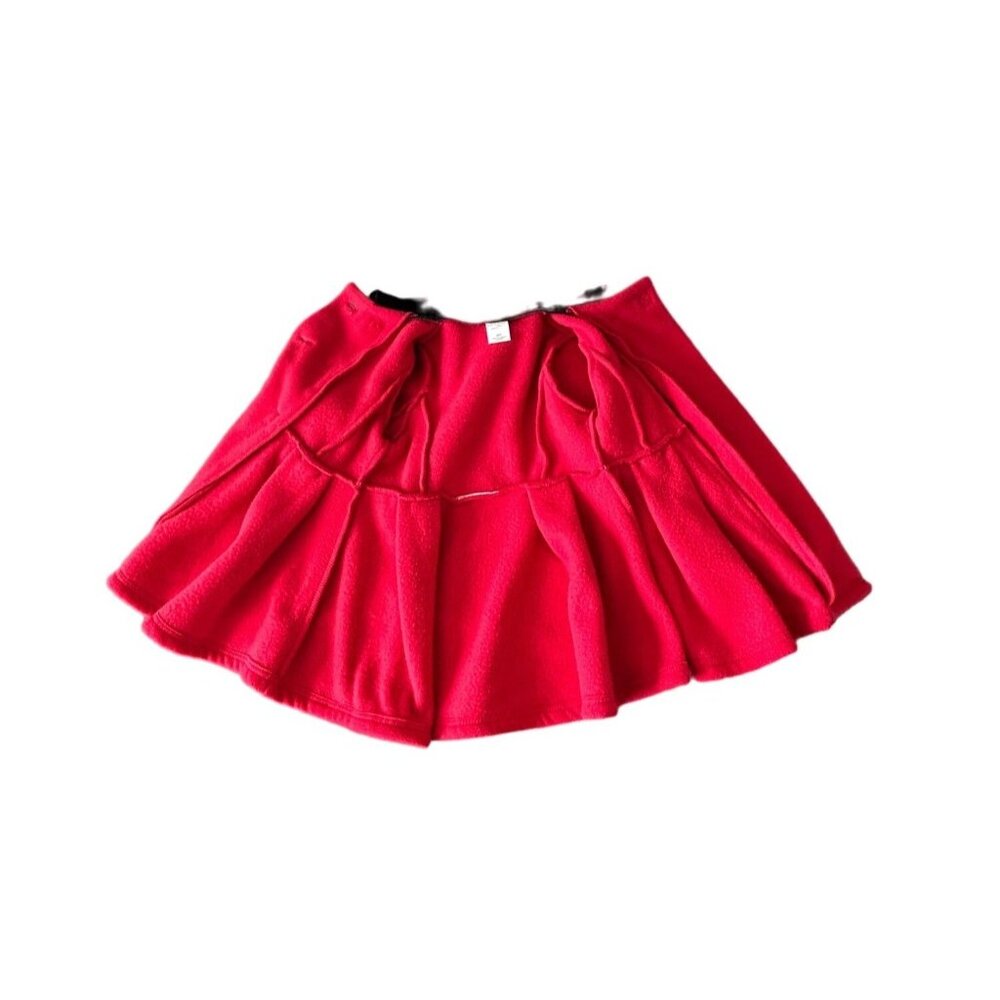 Girls Good Lad Red Double Breasted Bow Coat with Gold Buttons Velvet Collar - Picture 7 of 10